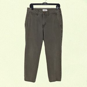 Taylor Stitch‎ Pants Mens 32x27 Green Slim Fit Democratic Chino 100% Cotton